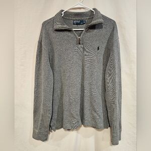 Ralph Lauren Gray Quarter Zip Sweater